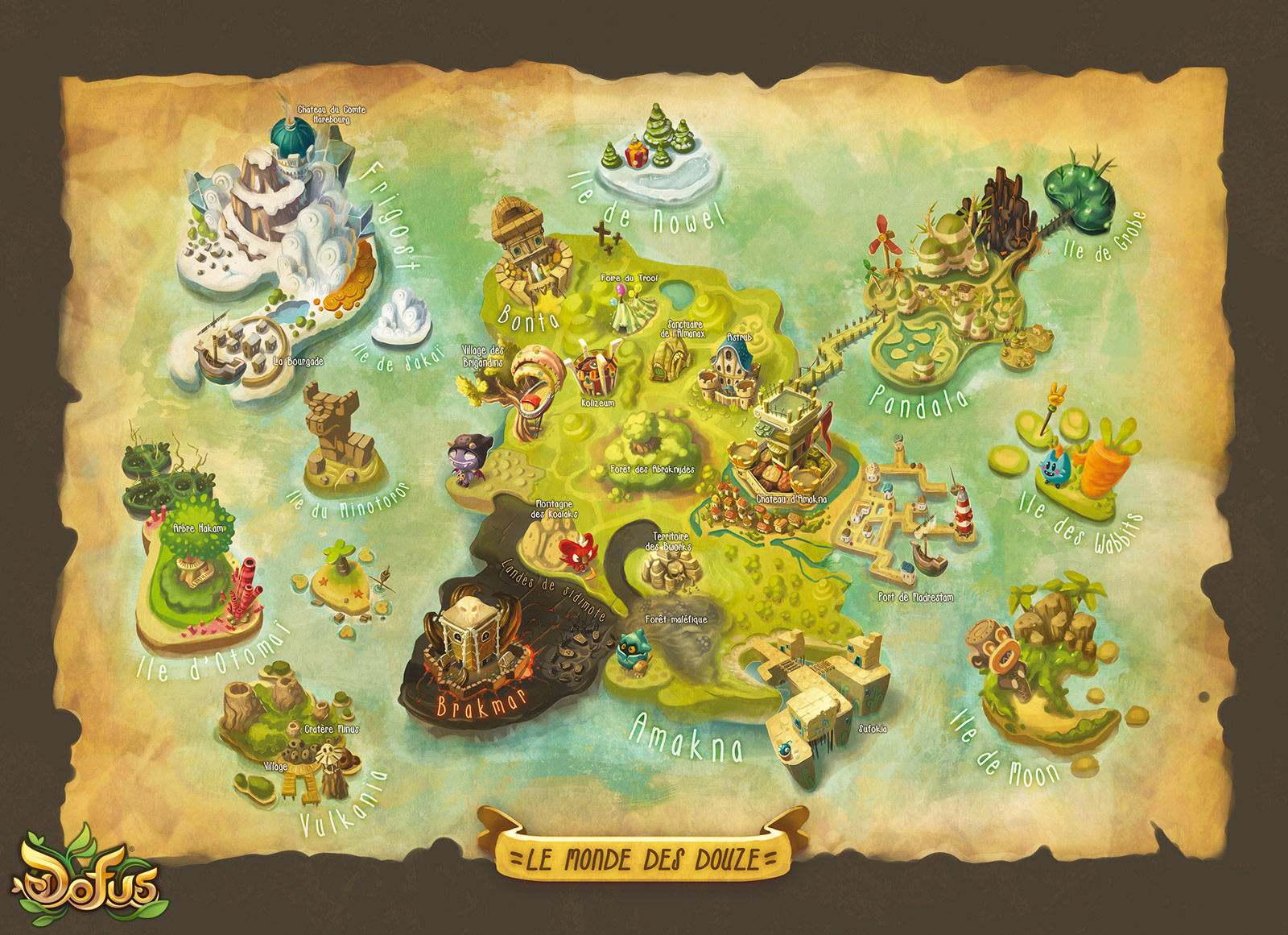 Carte interactive Dofus Evolution